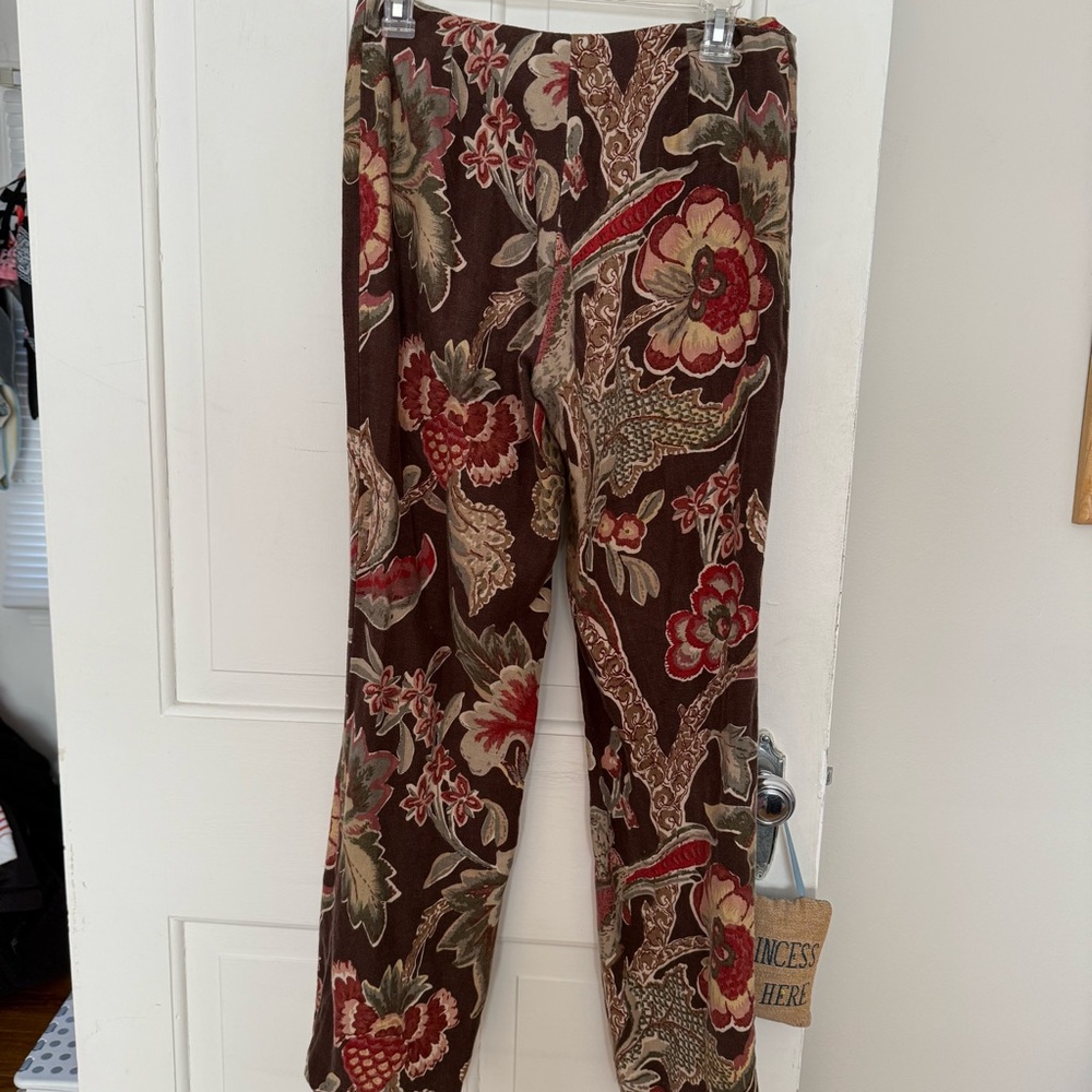 LAUREN Ralph Lauren floral print linen pants S:6
